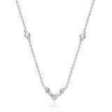 Holland 14K White Gold Baguette-Cut White Diamond Necklace