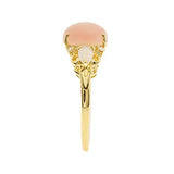 Faith 10K Yellow Gold Oval-Cut Peruvian Pink Opal Ring