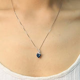 Madelyn 14K White Gold Trillion-Cut Tanzanite Pendant