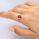 Abby 14K Yellow Gold Oval-Cut Mexican Fire Opal Ring