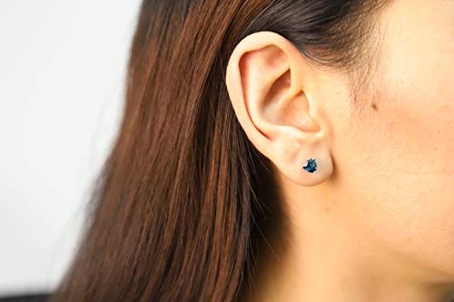 Kylie 14K White Gold Trillion-Cut London Blue Topaz Earrings