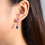 Summer 14K White Gold Oval-Cut Tanzanian Tanzanite Earring