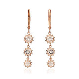 Julieta 10K Rose Gold Round-Cut Madagascar Morganite Earring