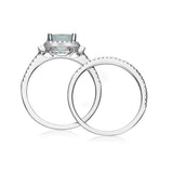 Daniela 14K White Gold Cushion-Cut Aquamarine Ring