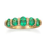 Sydney 14K Yellow Gold Oval-Cut Emerald Ring