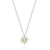 Quinn 10K White Gold Oval-Cut Opal Pendant