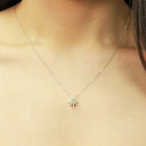 Quinn 10K White Gold Oval-Cut Opal Pendant
