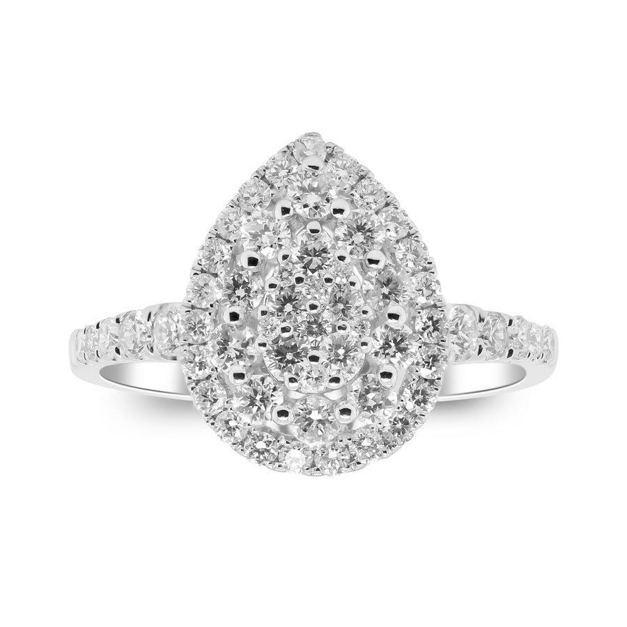 Valentina 14K White Gold Round-Cut White Diamond Ring