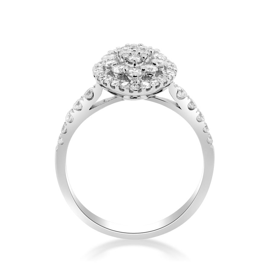 Valentina 14K White Gold Round-Cut White Diamond Ring