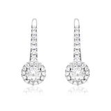 Aila 14K White Gold Diamond Earrings - A Sparkling and Sophisticated Choice
