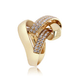 Juniper 14K Yellow Gold Round-Cut White Diamond Ring