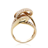 Juniper 14K Yellow Gold Round-Cut White Diamond Ring