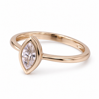 Ruth 14K Yellow Gold Marquise-Cut LAB Grown Diamond Rings