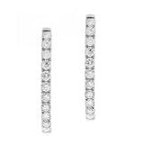 Margaret 14K White Gold Round-Cut White Diamond Earrings