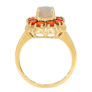 Maryam 14K Yellow Gold Oval-Cut Opal Ring