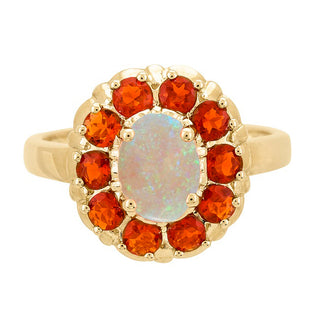 Maryam 14K Yellow Gold Oval-Cut Opal Ring