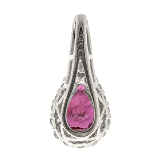 Alaia 14K White Gold Pear-Cut Mozambique Ruby Pendant