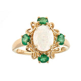 Miriam 14K Yellow Gold Oval-Cut Opal Ring