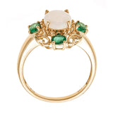 Miriam 14K Yellow Gold Oval-Cut Opal Ring