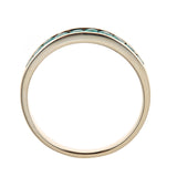 Amelia 10K Yellow Gold Round-Cut Emerald Ring