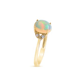 Cora 10K Yellow Gold Oval-Cut Opal Ring