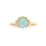 Cora 10K Yellow Gold Oval-Cut Opal Ring