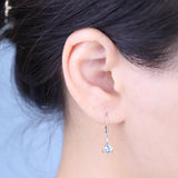 Penelope 14K White Gold Trillion-Cut Aquamarine Earring
