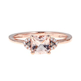 Joelle 10K Rose Gold Oval-Cut Madagascar Morganite Ring