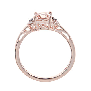 Joelle 10K Rose Gold Oval-Cut Madagascar Morganite Ring