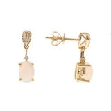 Grace 14K Yellow Gold Oval-Cut African Opal Earrings