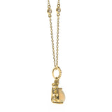 Aspen 14K Yellow Gold Pear-Cut Natural African Opal Pendant