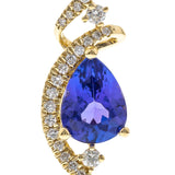 Amelia 14K Yellow Gold Pear-Cut Tanzanite Pendant