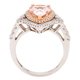 Parker 14K Two Tone Gold Pear-Cut Morganite Ring