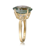 Felicity 10K Yellow Gold Marquise-Cut Green Brazilian Amethyst Ring