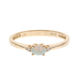 Ariana 10K Rose Gold Oval-Cut Opal Ring