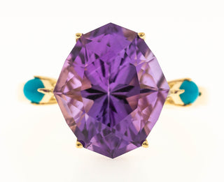 Adriana 14K Yellow Gold Marquise-Cut Brazilian Amethyst Ring