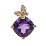 Aurora 10K Yellow Gold Cushion-Cut Brazilian Amethyst Pendant