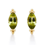 Wren 10K Yellow Gold Marquise-Cut Manchurian Peridot Earring
