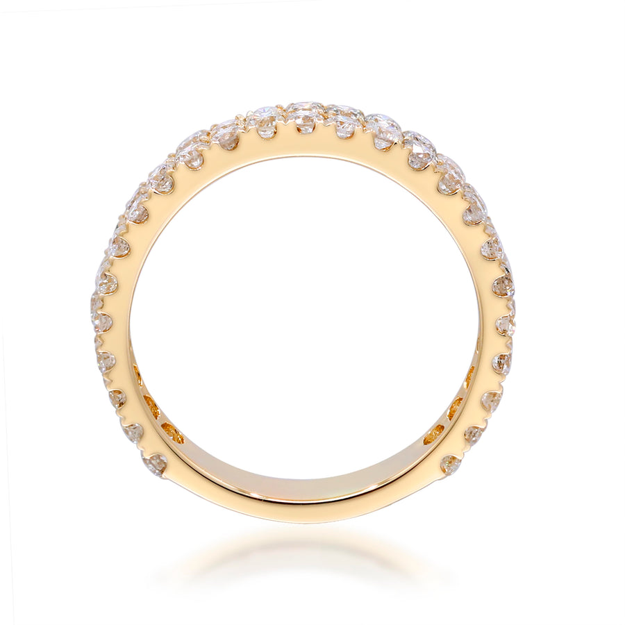 Nora 14K Yellow Gold Round-Cut White Diamond Ring