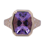 Isabella 14K Yellow Gold Amethyst Ring