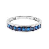Zoie 14K White Gold Princess-Cut Ceylon Blue Sapphire Ring