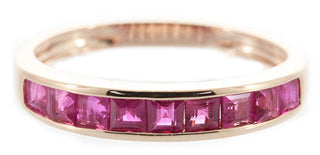 Chelsea 14K Rose Gold Princess-Cut Mozambique Ruby Ring