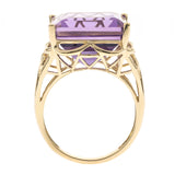 Ashlyn 10K Yellow Gold Princess-Cut Brazilian Amethyst Ring