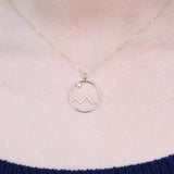 Faith 14K Yellow Gold Round-Cut White Diamond Pendant