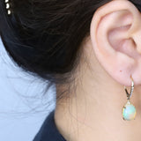Arabella 14K Yellow Gold Oval-Cut Natural African Opal Earring