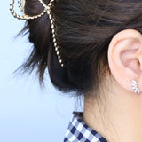 Eleanor 14K White Gold Round-Cut White Diamond Earrings