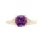 Ashlyn 10K Yellow Gold Cushion-Cut Brazilian Amethyst Ring