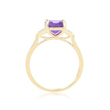 Ashlyn 10K Yellow Gold Cushion-Cut Brazilian Amethyst Ring