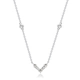 Holland 14K White Gold Baguette-Cut White Diamond Necklace