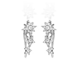 Hannah 14K White Gold Round-Cut White Diamond Earrings